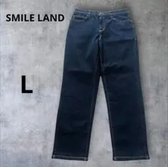 SMILE LAND デニムパンツ L ストレッチ 濃紺