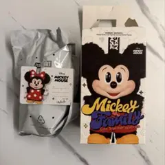 ミニー ミッキーファミリーPOPMART ぬいぐるみキーホルダー