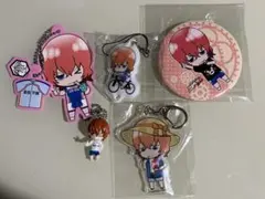 弱虫ペダル　新開隼人 缶バッジ・キーホルダー 5点セット