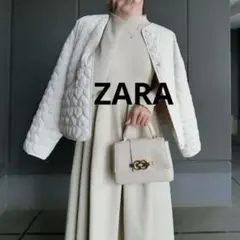 【美品】ZARA ハートキルティングジャケット