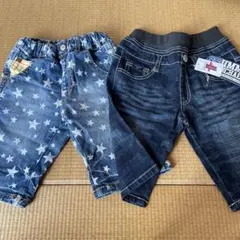 120 デニム半ズボン　新品　イオン　ジャンクストア