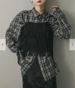 【値下げ中‼️】SENSEOFPLACE FSフリンジキャミトップ