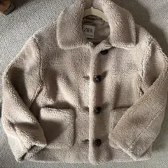 お*A様 ZARA ベージュ ボアジャケット