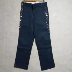 Dickies 874 ペイント加工 ワークパンツ 紺 30×30