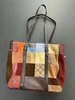 コーチ　パッチワークデザイン トートバッグ