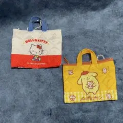 サンリオキャラクターズ レトロレッスンバッグ ミニキーホルダー 2点セット