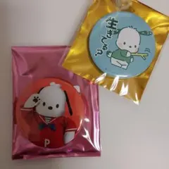サンリオピューロランド ライブキャラクターズ ポチャッコ 缶バッジ 2個セット