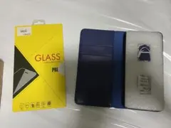 最高級 本革 牛革 Galaxy S21 5G 手帳 ケース ネイビー フィルム