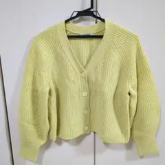 ANAYI イエローニット カーディガン