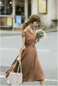 【美品】PROPORTION BODY DRESSING 夏ワンピースのサムネイル