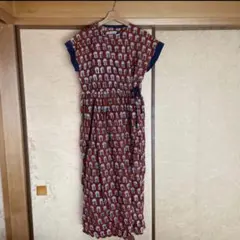 ブロックプリント ワンピース