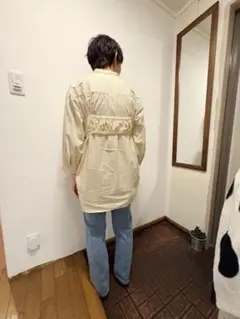 ライトブルー ストレートデニム マタニティ