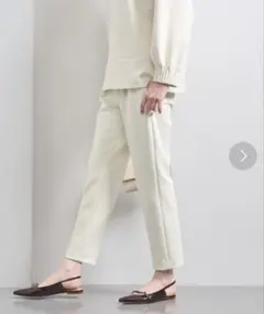 美品☆2025SS UNITEDARROWS SPONGYタックテーパードパンツ