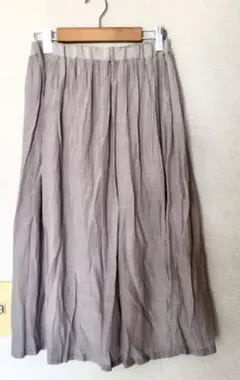 ライトグレー◆ロングスカート ◆M