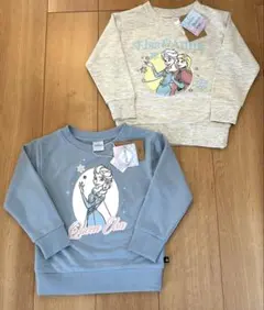 【新品】ディズニー アナと雪の女王 エルサ 長袖トレーナー2枚 110cm