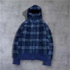 Gymphlex ジムフレックス ボアパーカージャケット チェック フリース