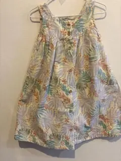 ブリーズ ワンピース スカート 子供服ボタニカル柄 オーガニック風 お出かけ服