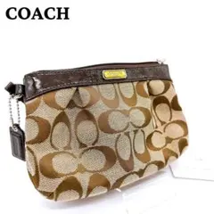 COACH コーチ マルチポーチ シグネチャーマルチケース 小物入れ ブラウン系