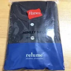HANES別注【Hanes / ヘインズ】ワッフルヘンリーネックプルオーバー