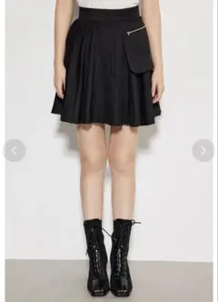rienda アウトポケットプリーツスコートショートパンツ