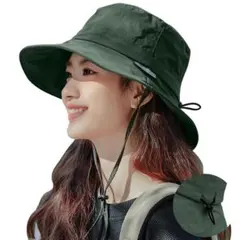 サファリハット バケハ ウォータープルーフ UVカット 完全遮光 ワイヤー入り