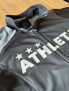 ATHLETA ジャージ　上のみ　ブラック　フルジップ　S 春秋　薄手