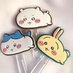 ちいかわチャーム付きクリップ　ハチワレ　うさぎ