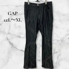 一点物✨️GAP【12:L～XL】フレアデニム ブラック スタッズ 90s 00s
