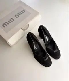 Miu Miu Suede Leather Heels 37 1/2のサムネイル