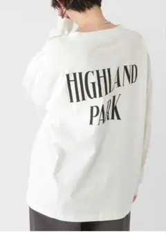 dailyclip 0HLPバックプリントBIGロンT　ホワイトフリーのサムネイル