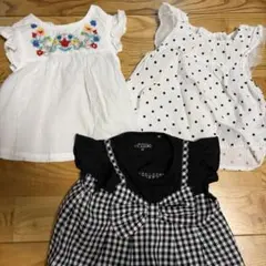 西松屋　半袖Tシャツ 3枚セット 80cm 女の子のサムネイル