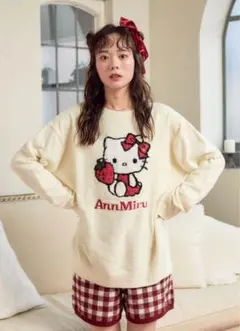 アンミル AnnMiru バックプリントスウェット ミルと365日 お菓子作り・日常vlogチャンネル「ミルと365日」のミルが
