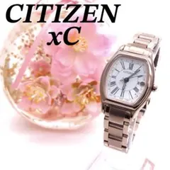 美品 ES9354 51A クロスシー 電波ソーラー シチズン 時計 トノー