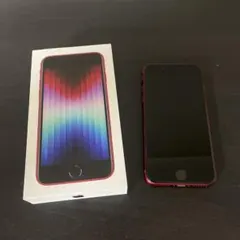 【美品】iPhone SE（第3世代）64GB レッド / SIMフリー
