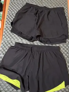 ランニングパンツ 2枚セット インナー付き Lサイズ