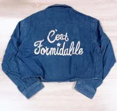 EMSEXCTE クロップドデニムジャケット