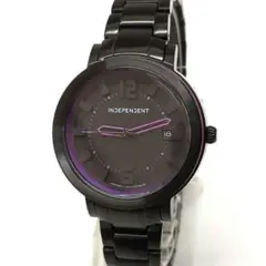 新品 INDEPENDENT クォーツ ブラック パープルのサムネイル