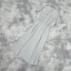 【美品】ROPE PICNIC 半袖ロングシャツワンピース (40) カジュアル