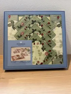 ウェッジウッド　ティーマット　コースターセット　グリーン