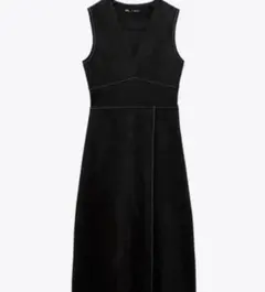 ZARA フェイクスウェード　ジャンパースカート