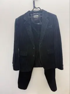 SAINT LAURENT ストライプベロアスーツ　ジャケットのサムネイル
