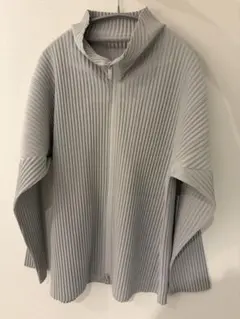 イッセイミヤケ オムプリッセ basics ライトグレー サイズ2