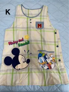保育士 幼稚園教諭 エプロン ミッキー 一点限り