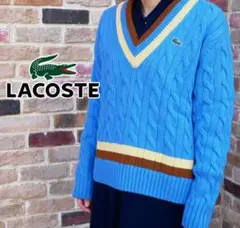 LACOSTE 　レスポンシブウールブレンドチルデンニットセーター