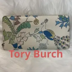 【良品】Tory Burch 花柄 長財布