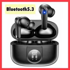 ワイヤレスイヤホン Bluetooth5.3 LED残量表示