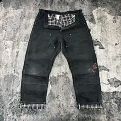 激レア裏地チェック 40×32 Carhartt 極上フェード ビッグサイズ