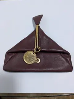 三角コインケース レザー製 南米土産品