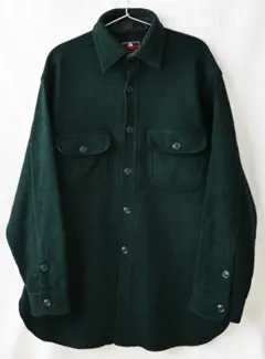 80s/JOHNSON/ウール CPOシャツジャケット/L/グリーン/アメリカ製