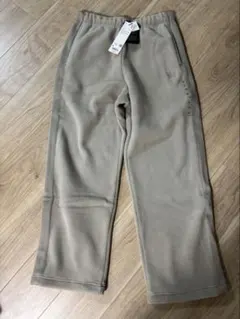 ユニクロ　フリースワイドパンツ　M ベージュ　ニードルズ　NEEDLES